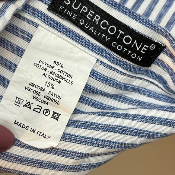 Xacus Evolution Fit Men's Striped Button Down - Picture 4 of 5